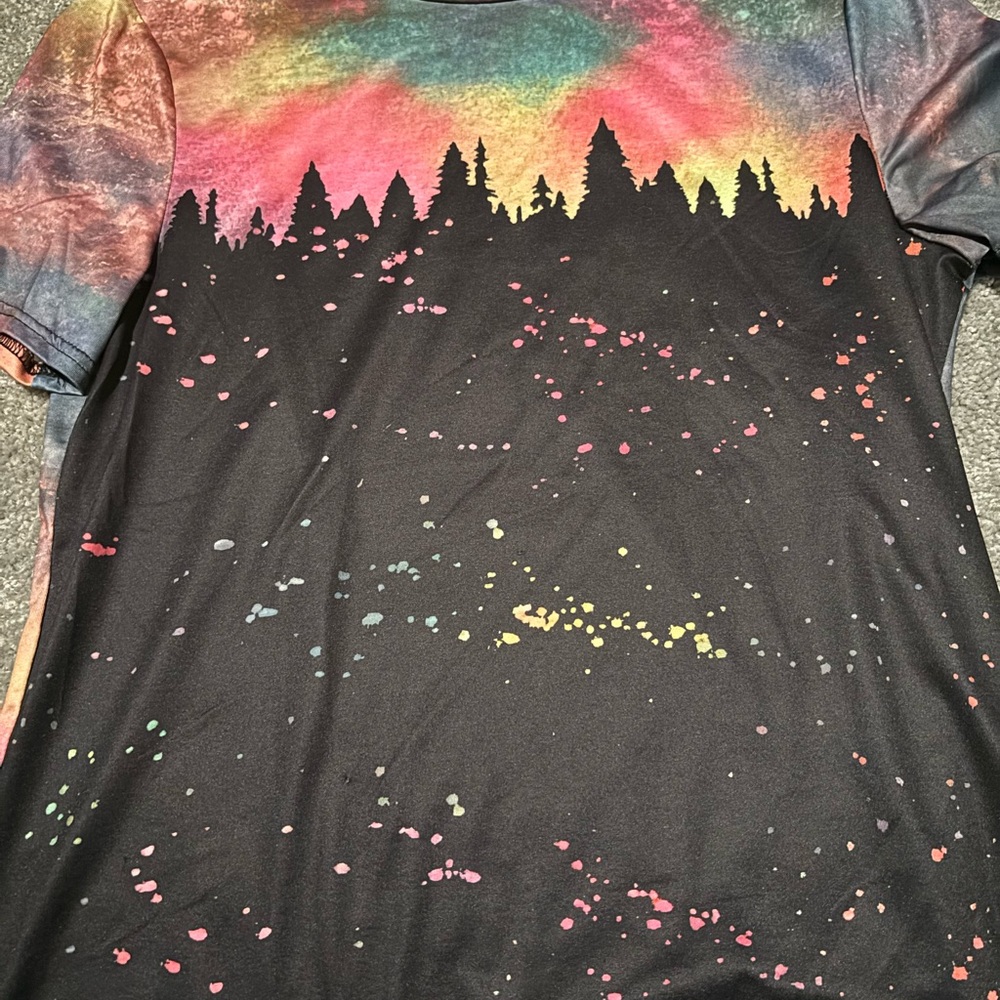 Colorful Forest Silhouette T-Shirt